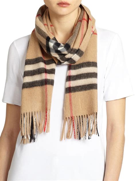 check cashmere burberry scarf